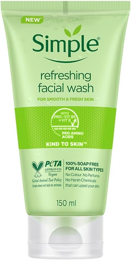 Simple Kind To Skin Refreshing Facial Wash Gel (150 ml) 16 fgd