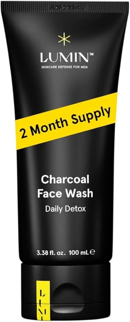 Lumin Charcoal Face Wash Daily Detox – Purifying Cleanser for Men (100ml) 20 dfs