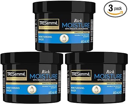 TRESemmé Rich Moisture Hair Mask with Argan Oil and Almond Oil – 440ml (Pack of 3) B0D8BCY72B 10 sdf
